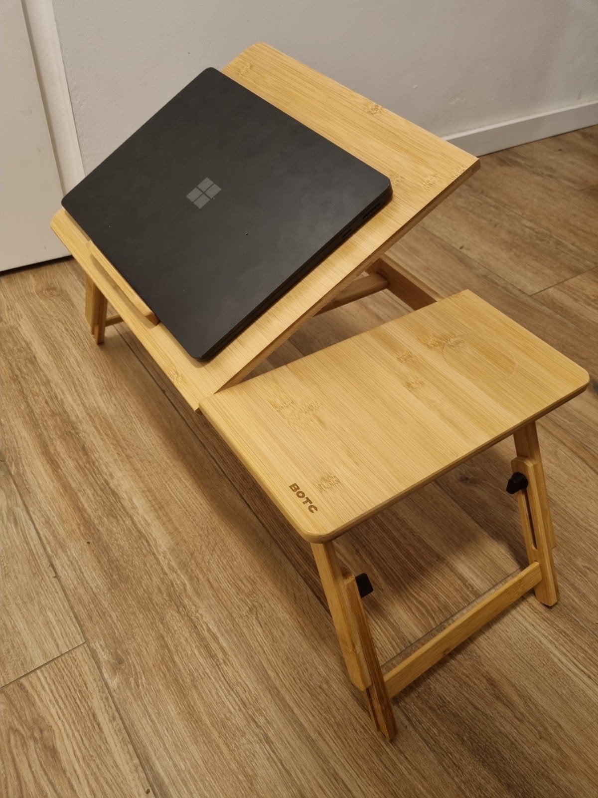 Bamboe Laptoptafel - Verstelbaar en Opvouwbaar, Minder dan 45 cm, Minder dan 55 cm, Modern, Scandinavisch, Ophalen of Verzenden
