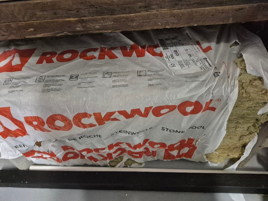 Isolatie rockwool, Ophalen, Zo goed als nieuw, Steenwol, 4 tot 8 cm