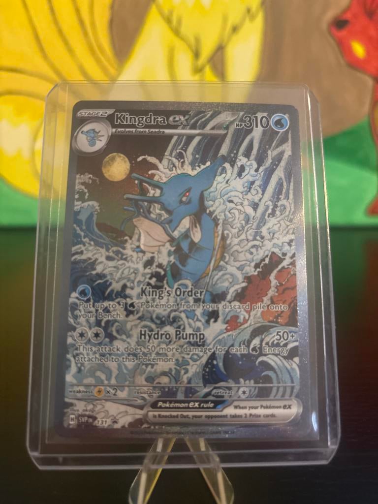 Kingdra ex 131/197 Promo Pokémon Kaart, Ophalen of Verzenden, Zo goed als nieuw, Losse kaart
