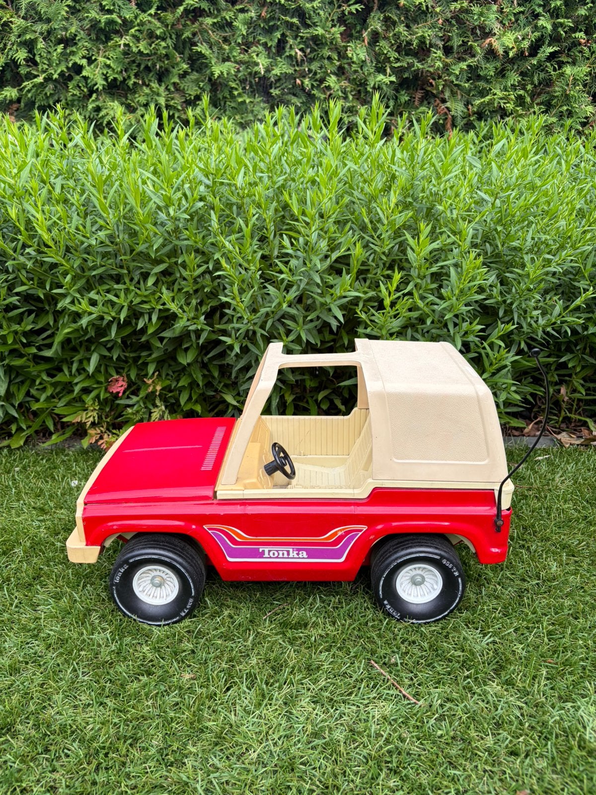 Vintage Tonka Ride-On Jeep/Bronco jaren ’70, Verzamelen, Speelgoed, Ophalen of Verzenden, Gebruikt