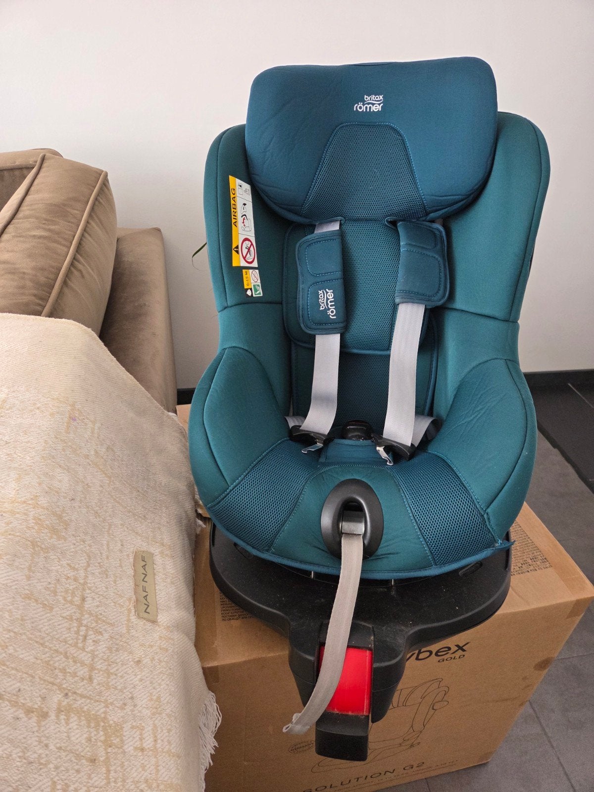 Autostoel britax romer dualfix 3 i size met base, Ophalen, Romer, 15 t/m 36 kg, Zo goed als nieuw