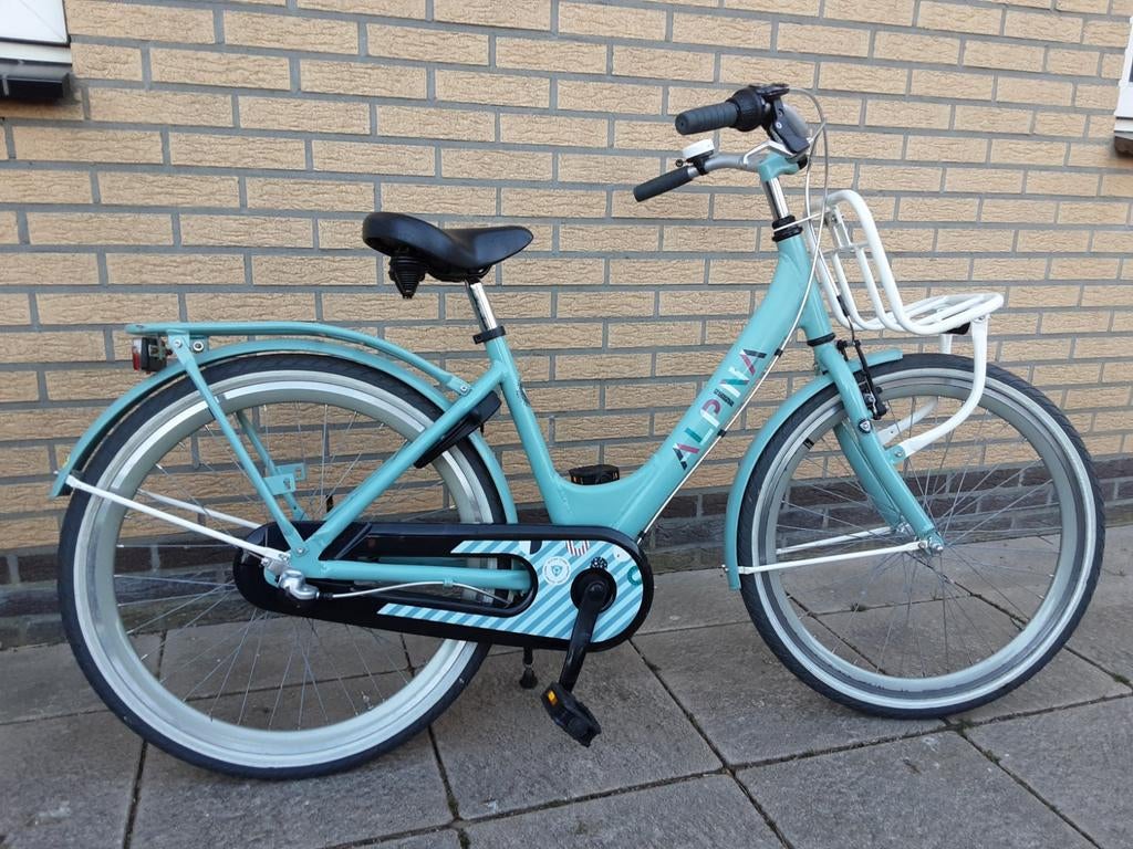 Alpina Meisjes fiets., Ophalen, Terugtraprem, Alpina, Handrem