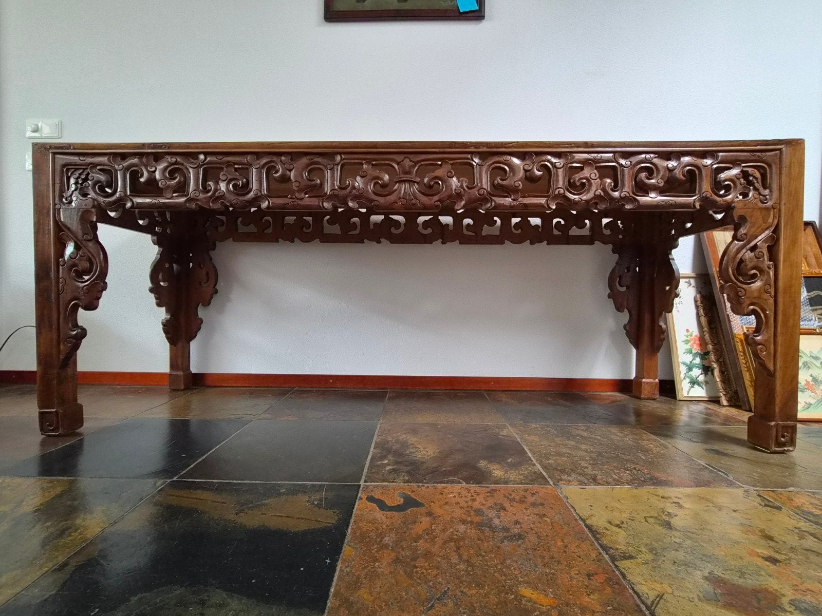 Unieke Chinese Altaartafel van Massief Ie, Antiek en Kunst, Antiek | Meubels | Tafels, Ophalen
