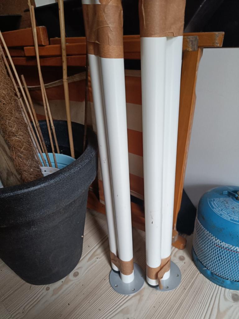 IKEA Adils tafelpoten (4 stuks) - lichte beschadigingen, Tafelpoot, Gebruikt, 50 tot 100 cm, Metaal