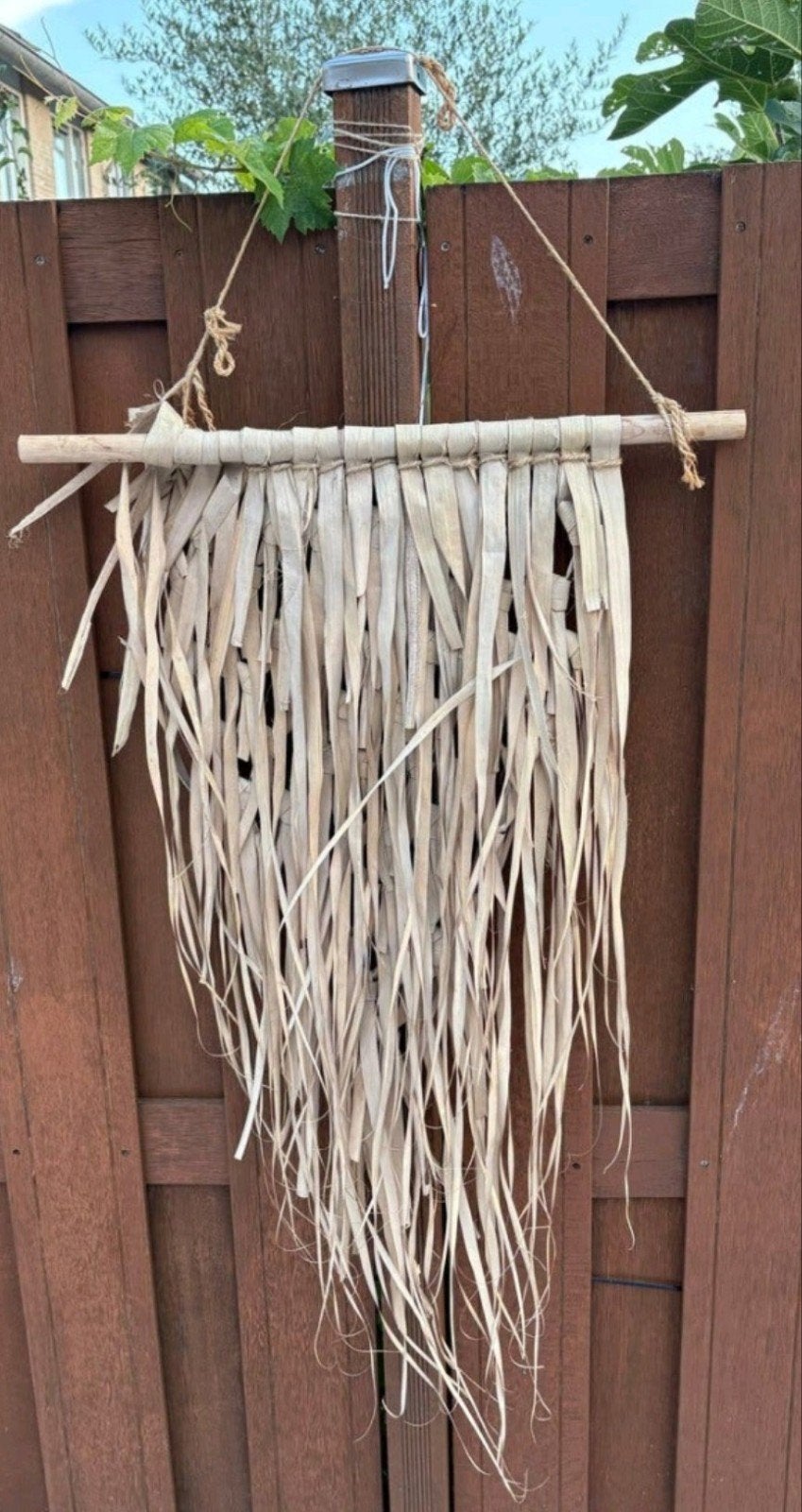 Wanddecoratie palmblad boho, Meerkleurig, Boho, Ophalen of Verzenden, Zo goed als nieuw
