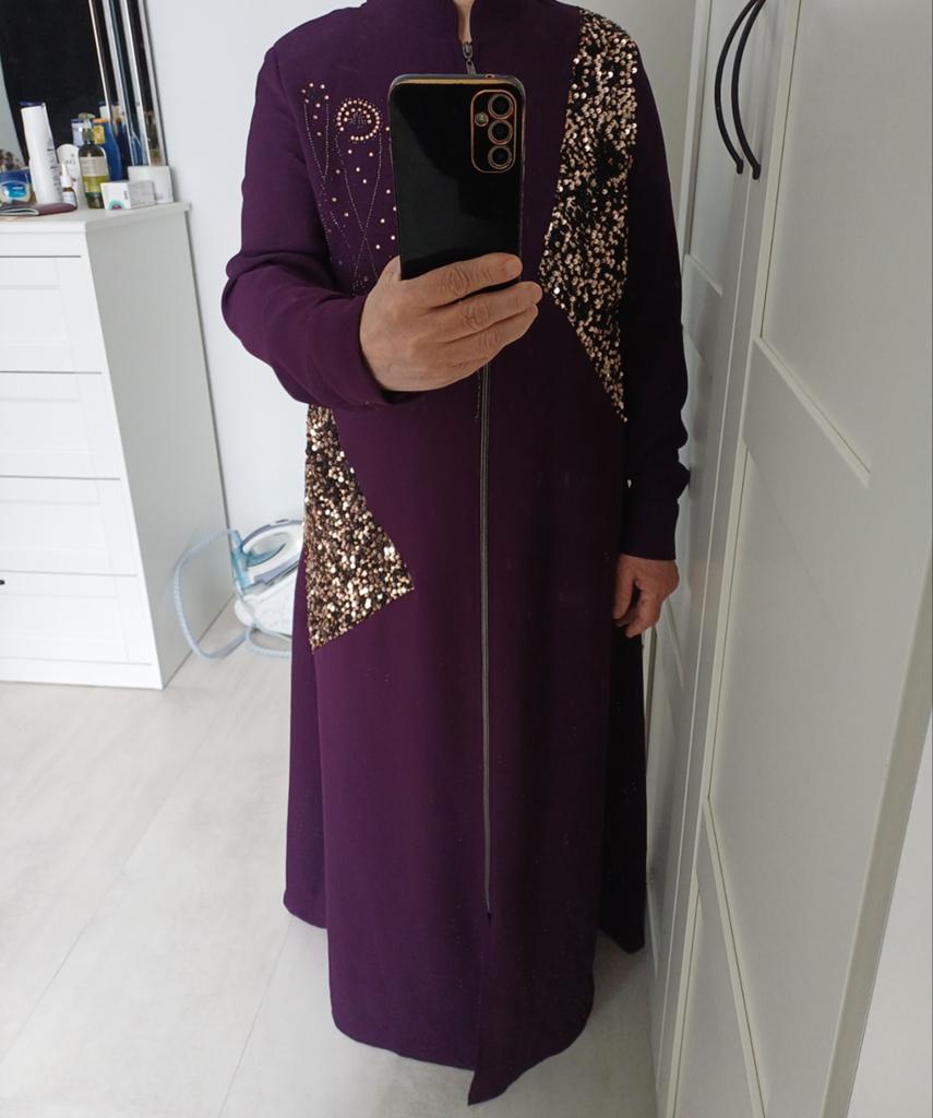 Abiye avonjurk, Kleding | Dames, Gelegenheidskleding, Ophalen of Verzenden, Zo goed als nieuw, Blauw, Galajurk