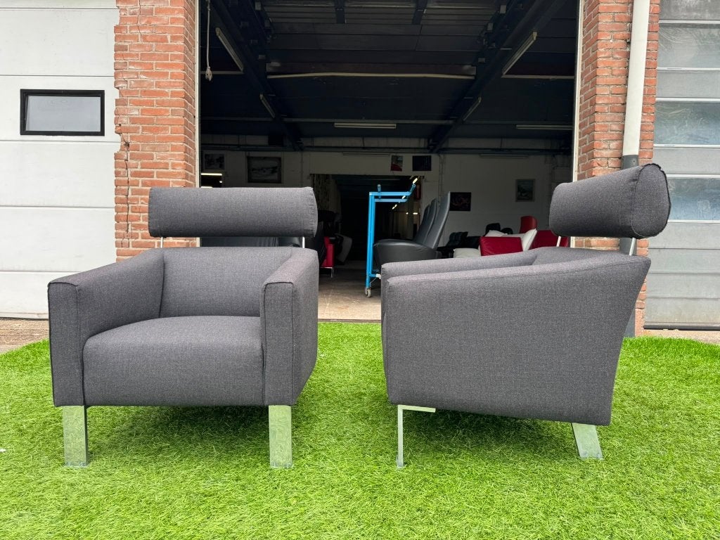 LEOLUX PATASHOU design stoelen/ fauteuils stof Nieuwe staat, Leolux, Hout, Geen, Pahest@hotmail.nl