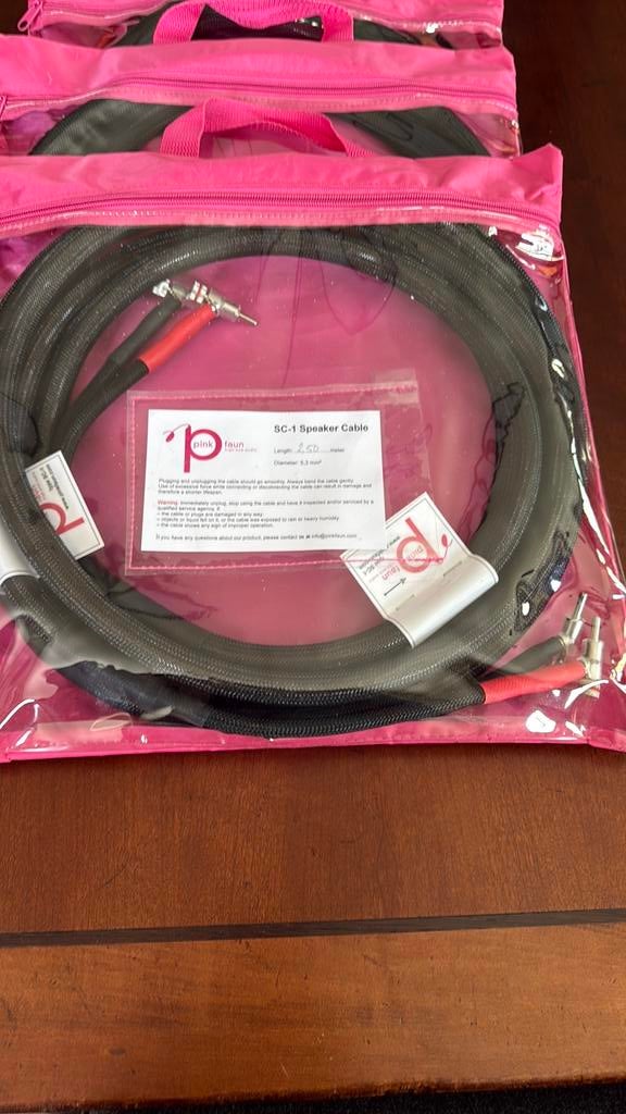 Pink Faun SC-1 Speaker Cable winkelvoorraad, Ophalen of Verzenden, Nieuw