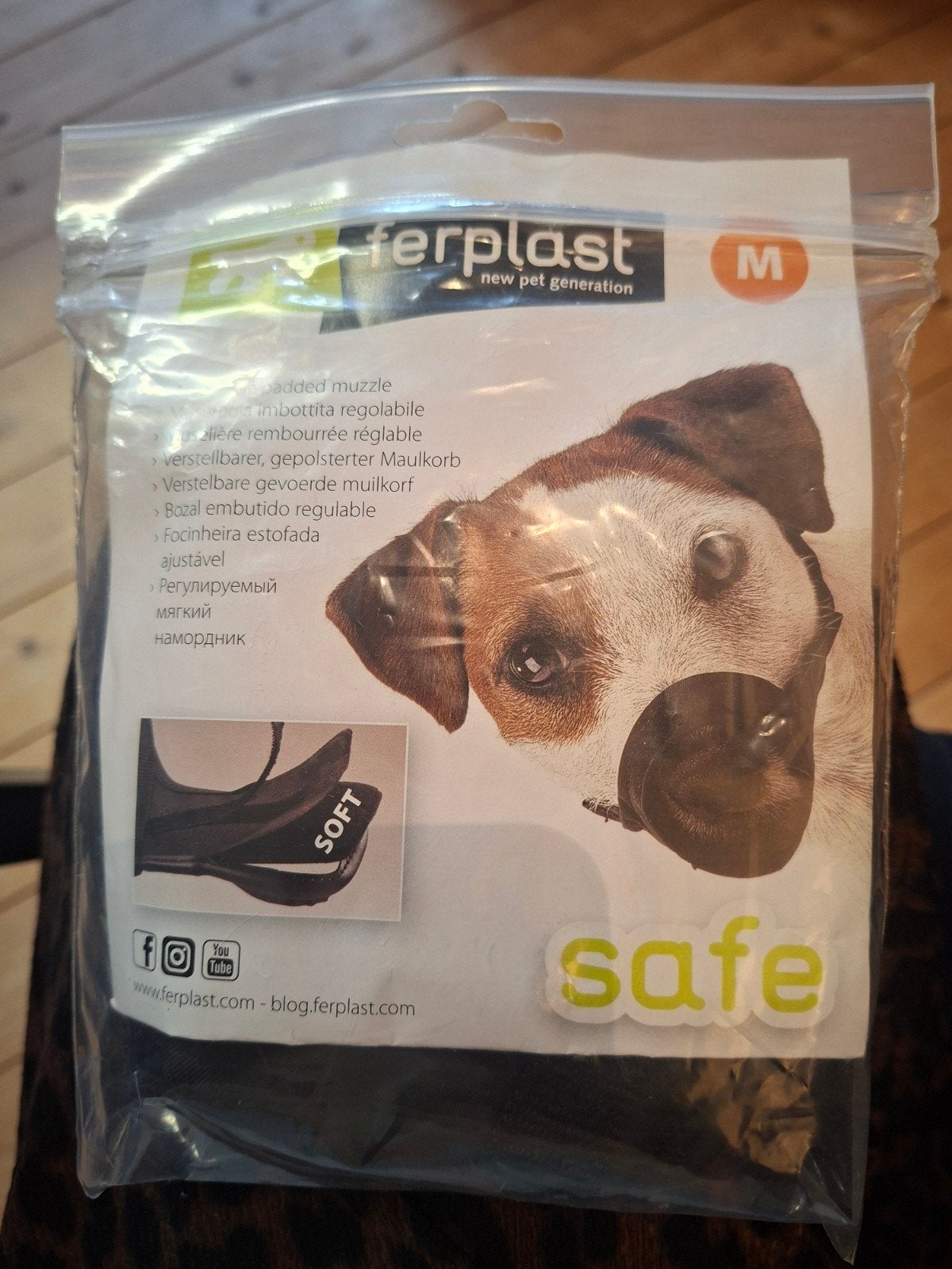 Ferplast Verstelbare gevoerde muilkorf, Dieren en Toebehoren, Ferplast, Ophalen of Verzenden, Nieuw, Muilkorf