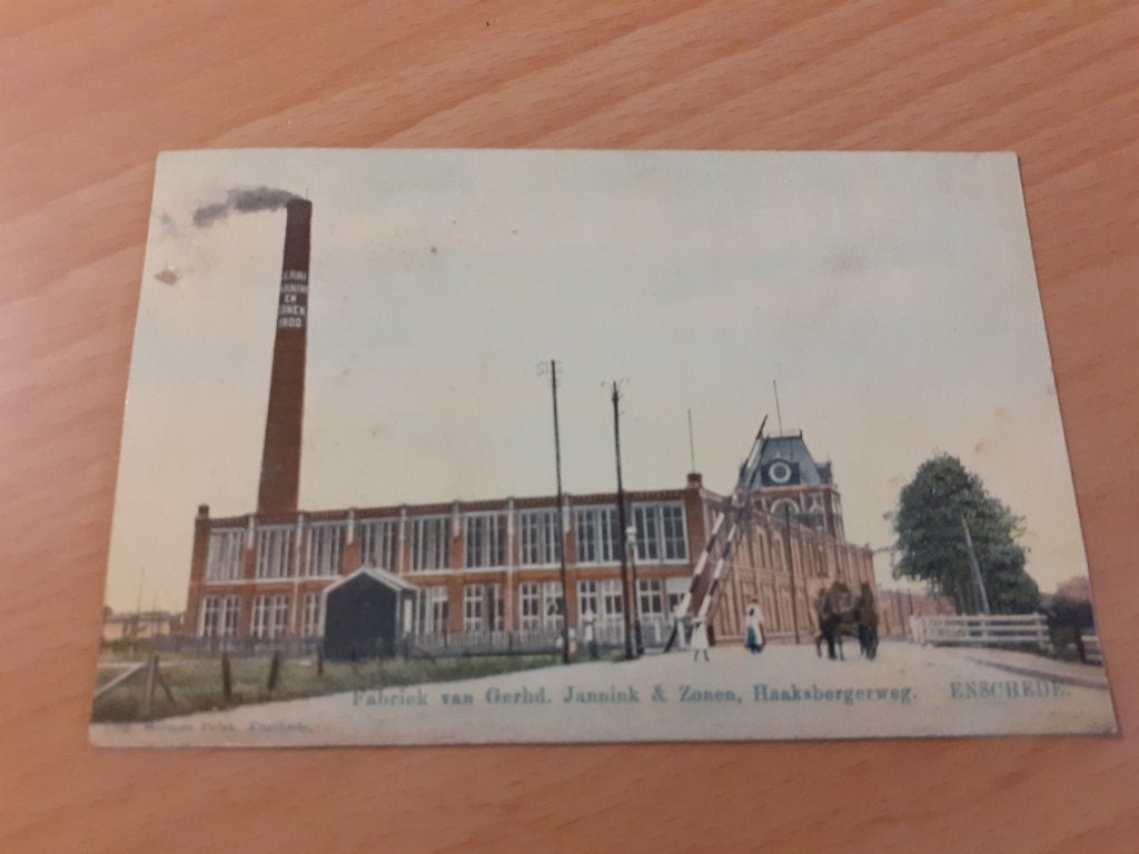 Enschede  fabriek Jannink, Ophalen of Verzenden, Voor 1920, Gelopen, Overijssel