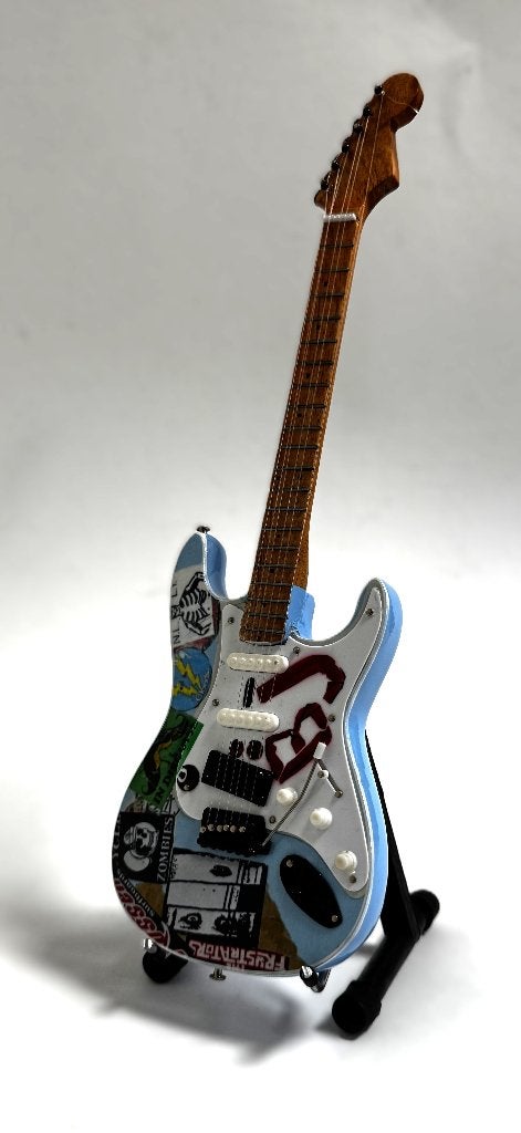 Billie Joe Armstrong Green Day mini guitar 25cm decor guitar, Info@deconoord.nl, Deco Noord, Nieuw, Ophalen of Verzenden