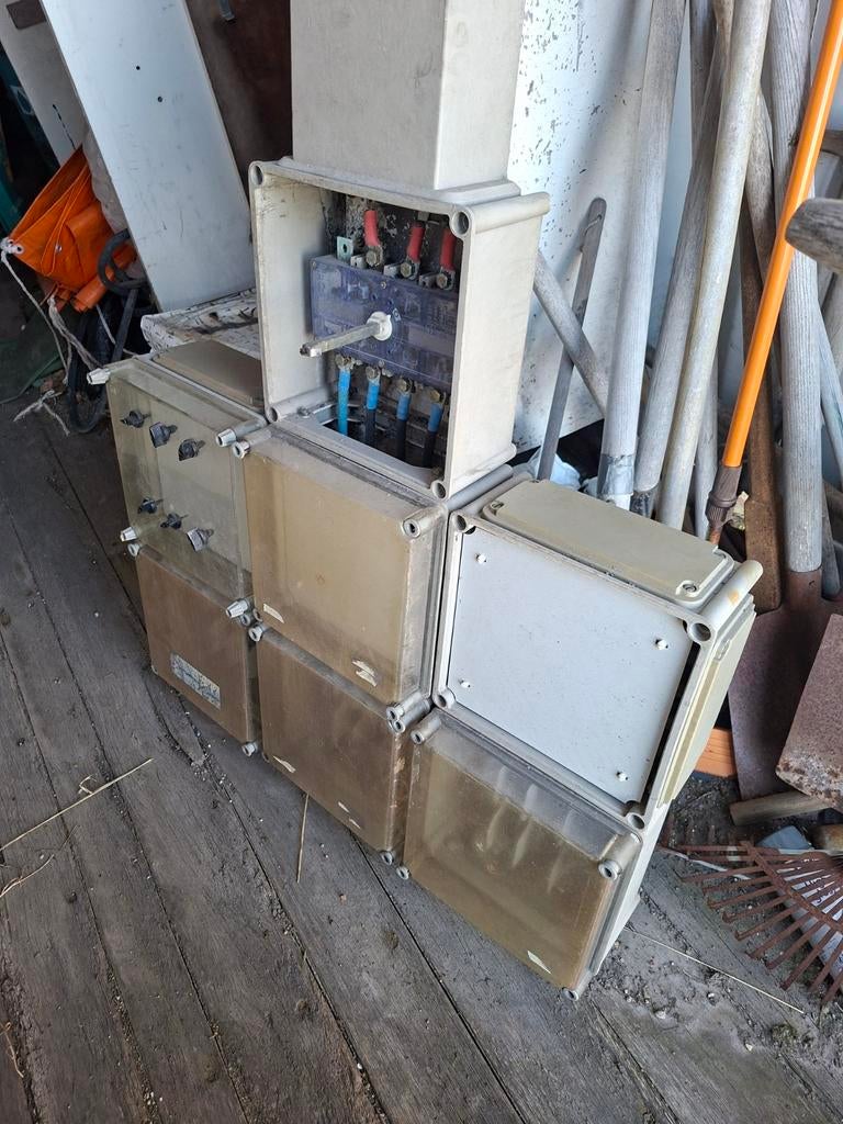 Groepenkast Halyester, Doe-het-zelf en Verbouw, Elektra en Kabels, Ophalen, Gebruikt, Overige typen