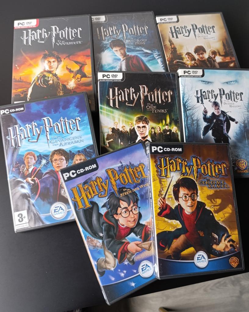 Harry Potter PC games compleet (deel 1 t/m 8), Spelcomputers en Games, Games | Pc, Avontuur en Actie, Gebruikt, 1 speler, Ophalen of Verzenden