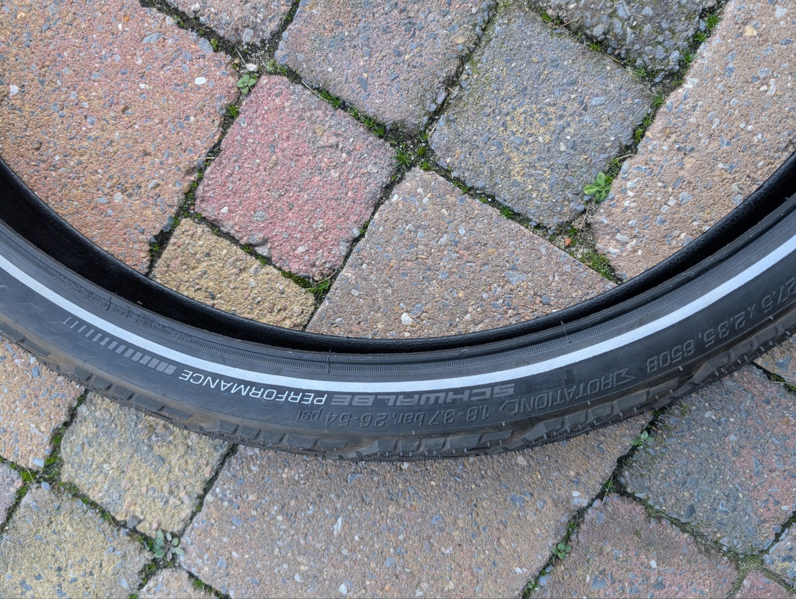 4x gebruikte Schwalbe Marathon Efficiency fietsbanden, Gebruikt, Band, Elektrische fiets, Ophalen of Verzenden