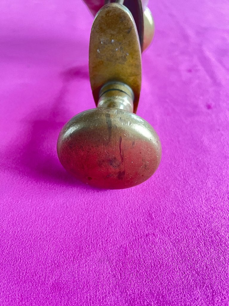 Oude messing voordeur knoppen , voordeurknop, deur, Ophalen of Verzenden