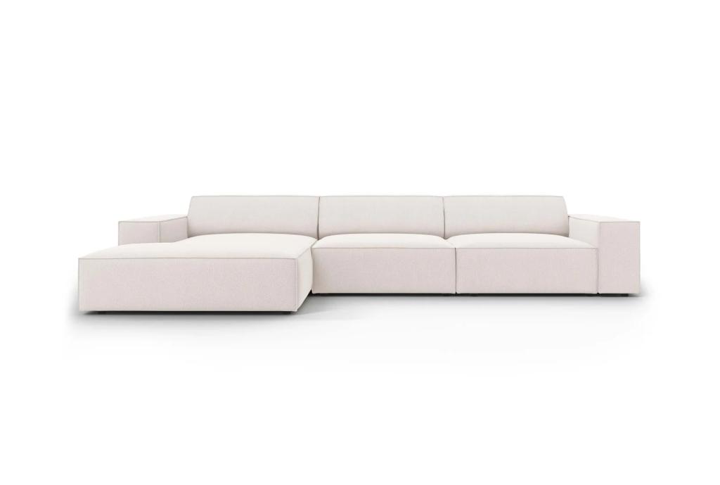 Micadoni Jodie Hoekbank Links Geweven Crème | Van €1669, nu, 250 tot 300 cm, Micadoni, Nieuw, Ophalen of Verzenden