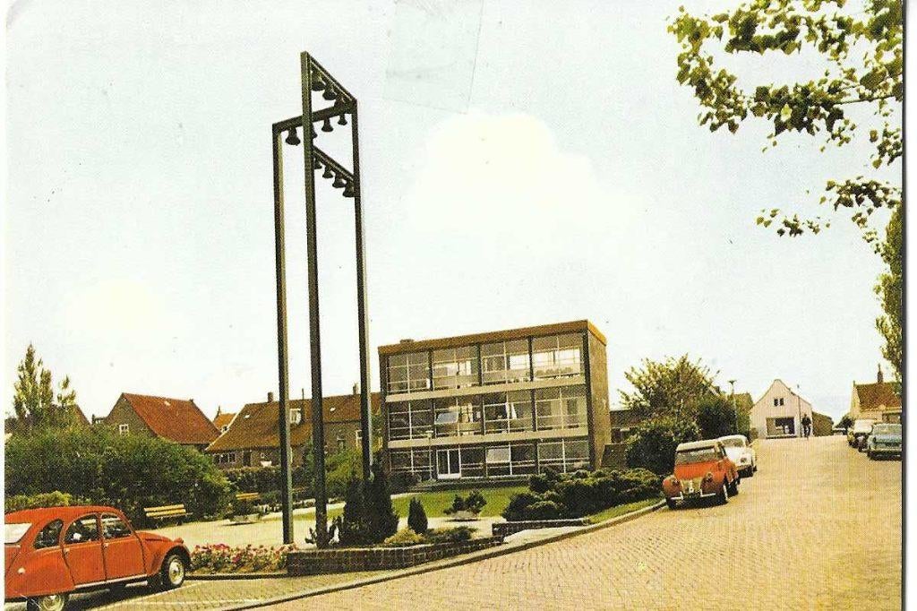 heerjansdam  transparant gem.huis 1959  2x lelijke eend, Ophalen of Verzenden, 1960 tot 1980, Gelopen, Zuid-Holland