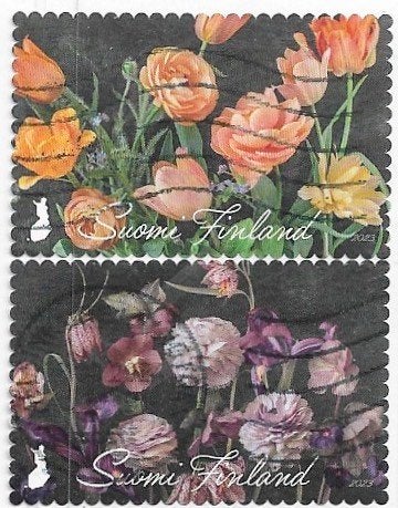 FINLAND seriel De Taal van Bloemen 2023, Verzenden, Finland, Gestempeld