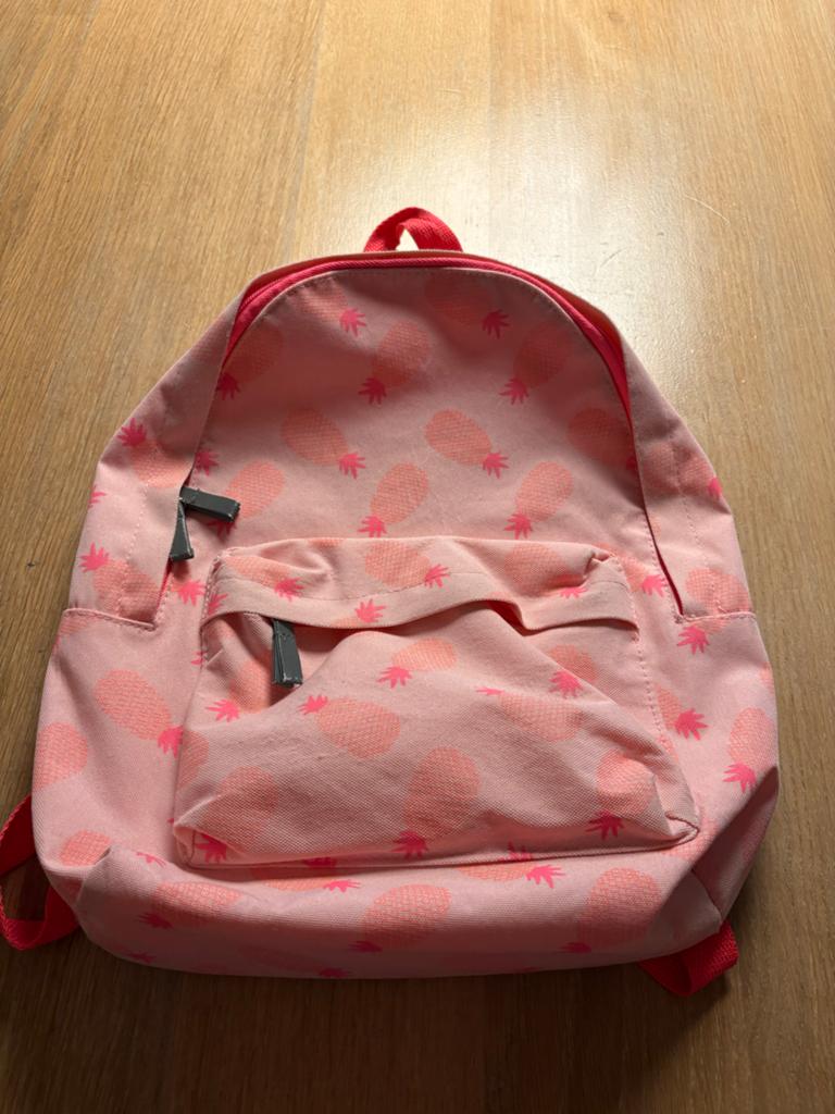 Roze kinderrugzak met ananasprint, Kinderen en Baby's, Kindermode-accessoires, Ophalen of Verzenden, Gebruikt