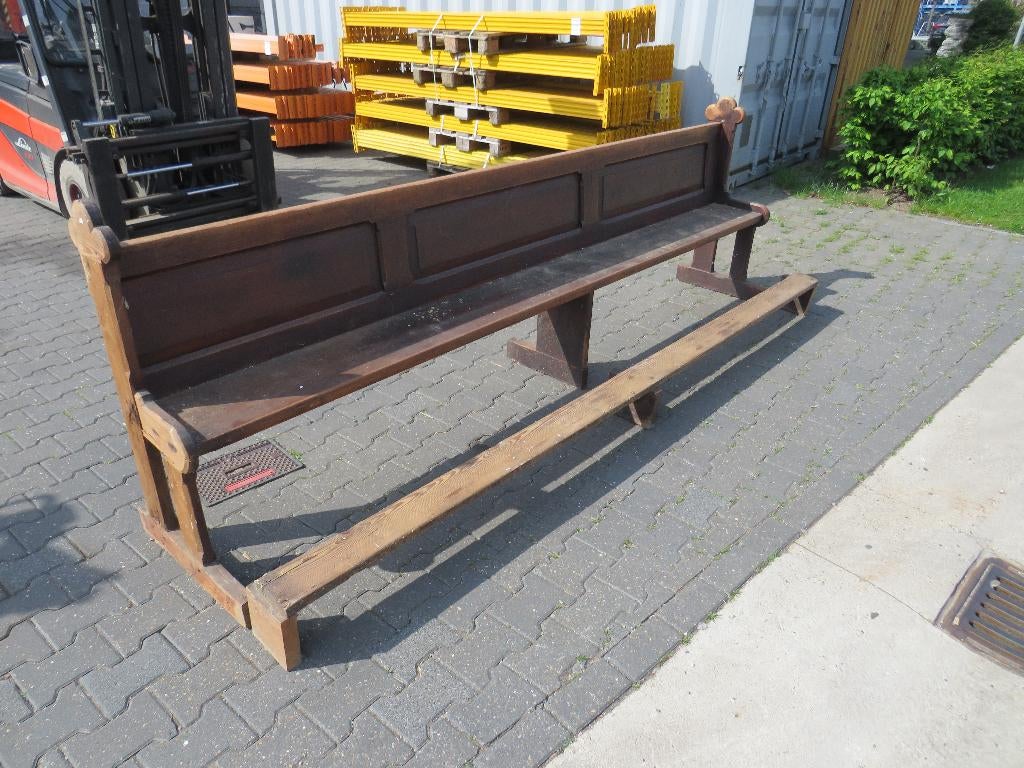 kerkbank met voet steun 311cm, Antiek en Kunst, Ophalen