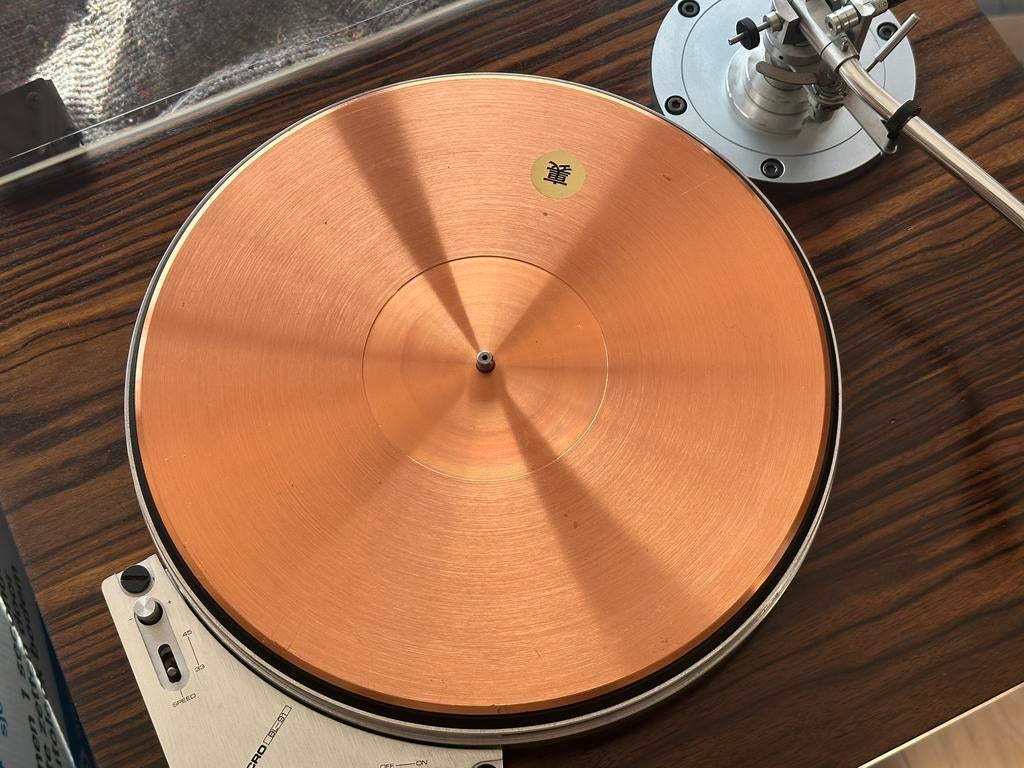 Micro Seiki CU-180 koperen draaitafelmat, Ophalen of Verzenden, Gebruikt, Platenspeler, Overige merken