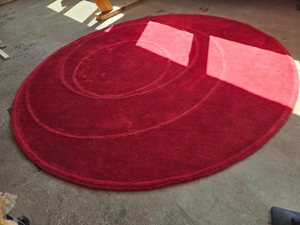 230 cm Rond kleed ikea ps rood, Ophalen, Rond, 200 cm of meer, Zo goed als nieuw