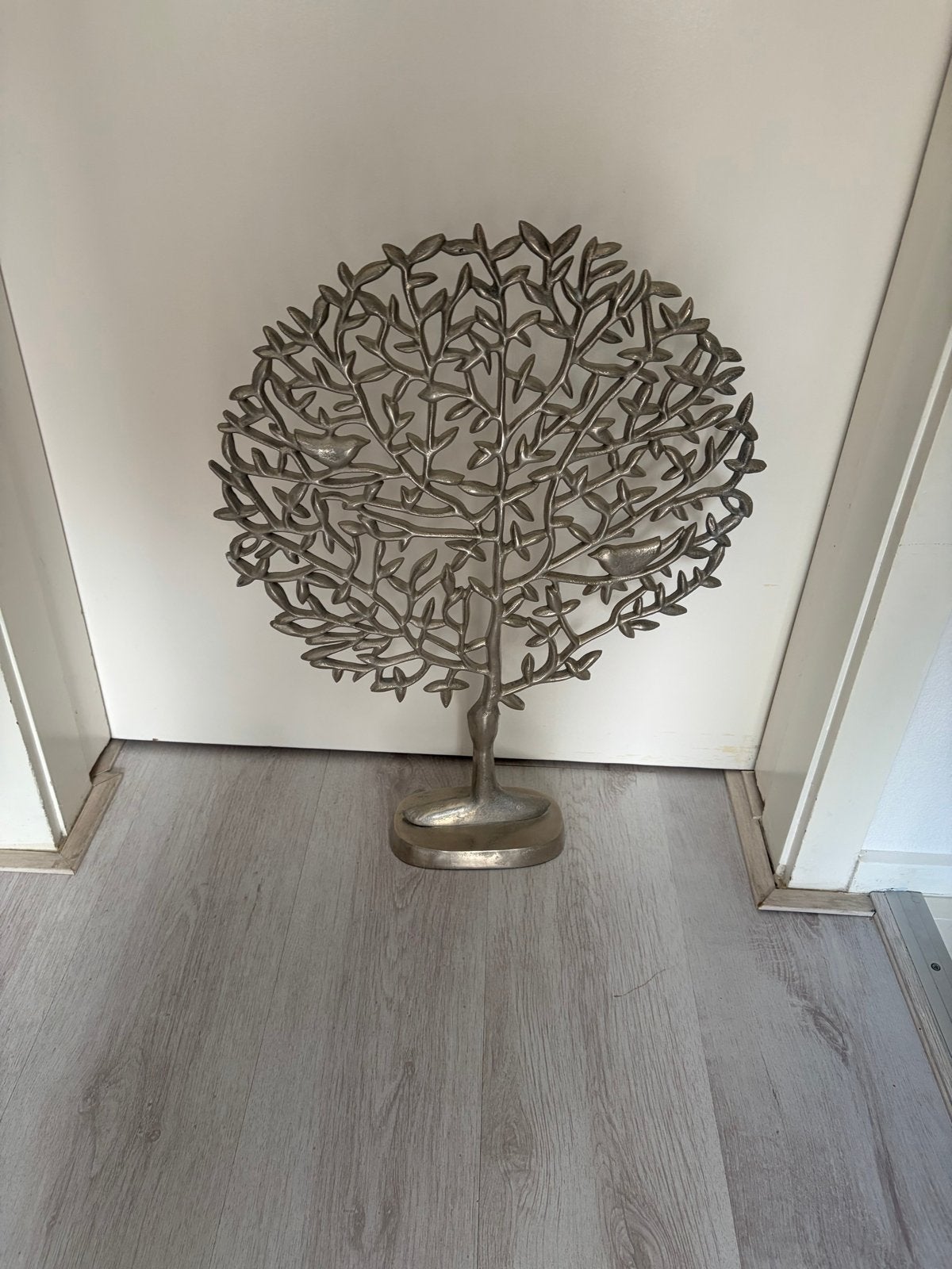 Metalen Wensboom Decoratie, Huis en Inrichting, Woonaccessoires | Overige, Gebruikt, Verzenden, Zilver, Metaal