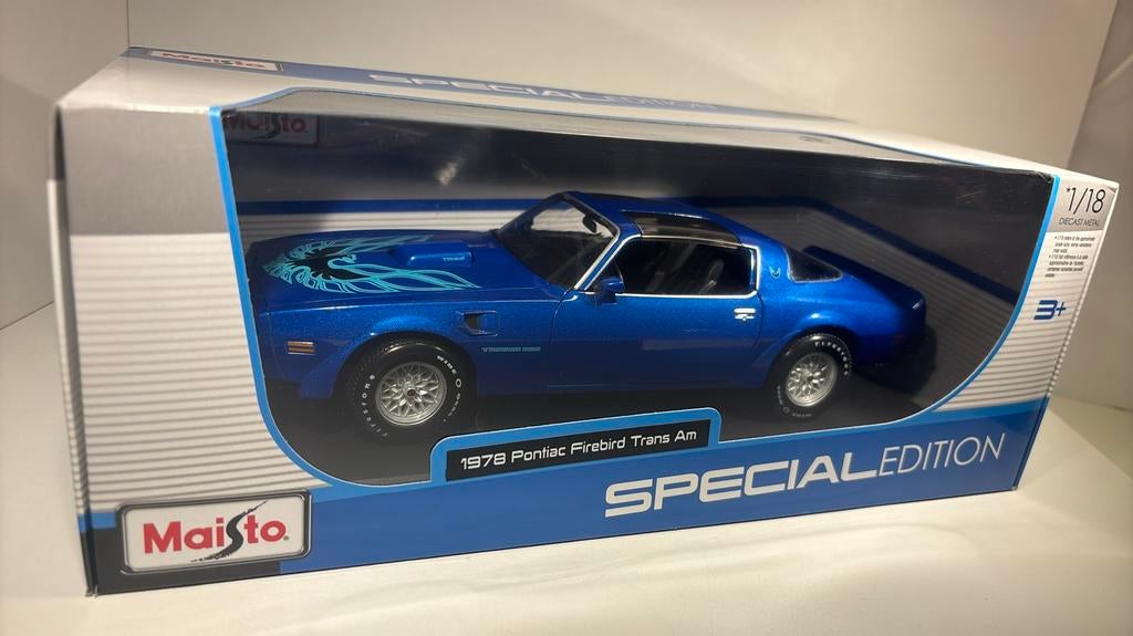 Pontiac firebrid 1978 maisto 1.18, Hobby en Vrije tijd, Modelauto's | 1:18, Maisto, Ophalen of Verzenden, A, A