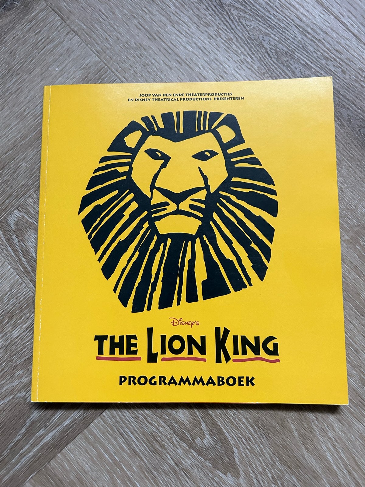 Lion King Musical Programmaboek 2004, Boeken, Ophalen, Zo goed als nieuw, Muziek, Film of Tv