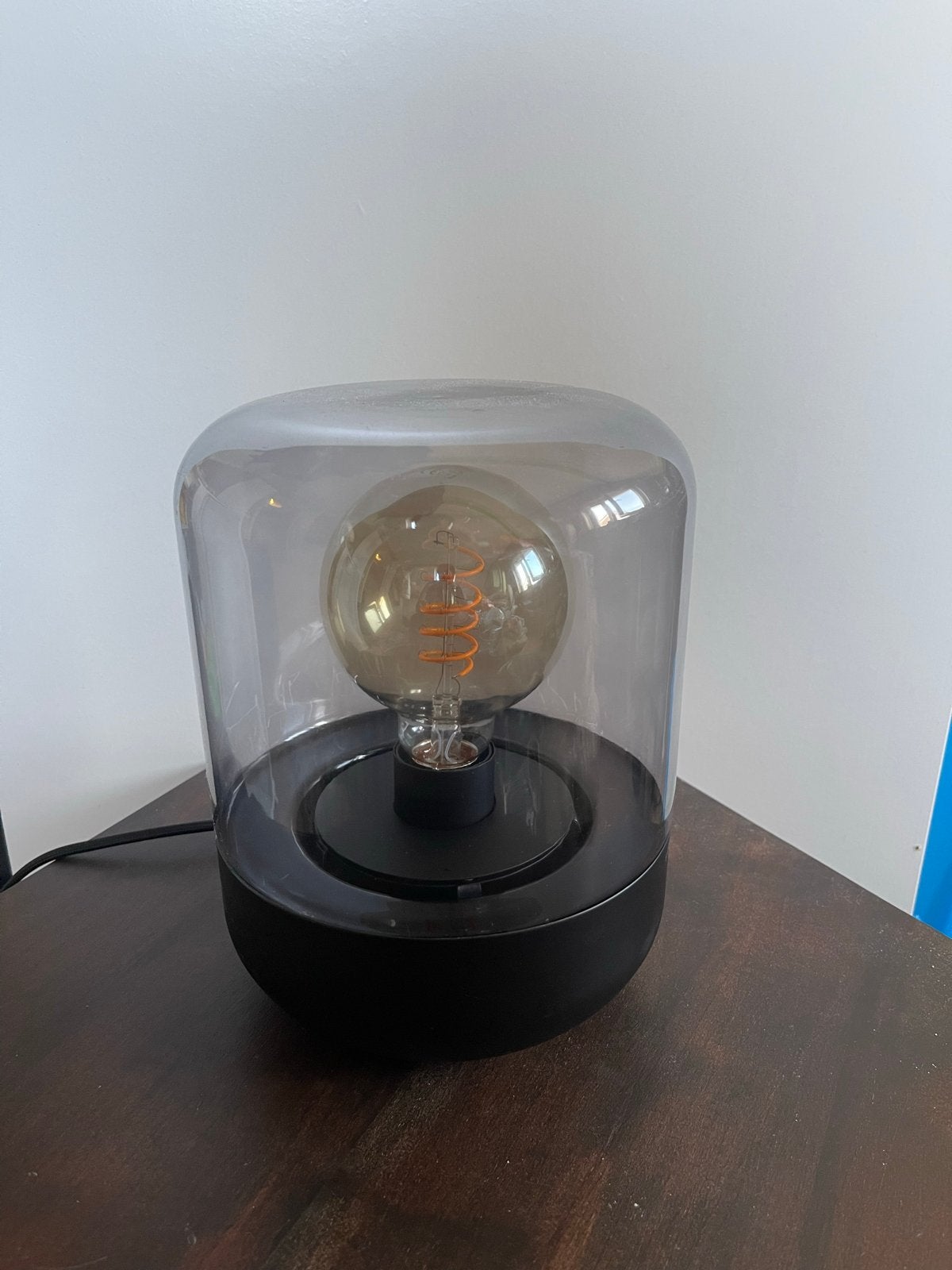 Moderne tafellamp met Edison gloeilamp, Overige merken, Zwart, Met stekker, Modern