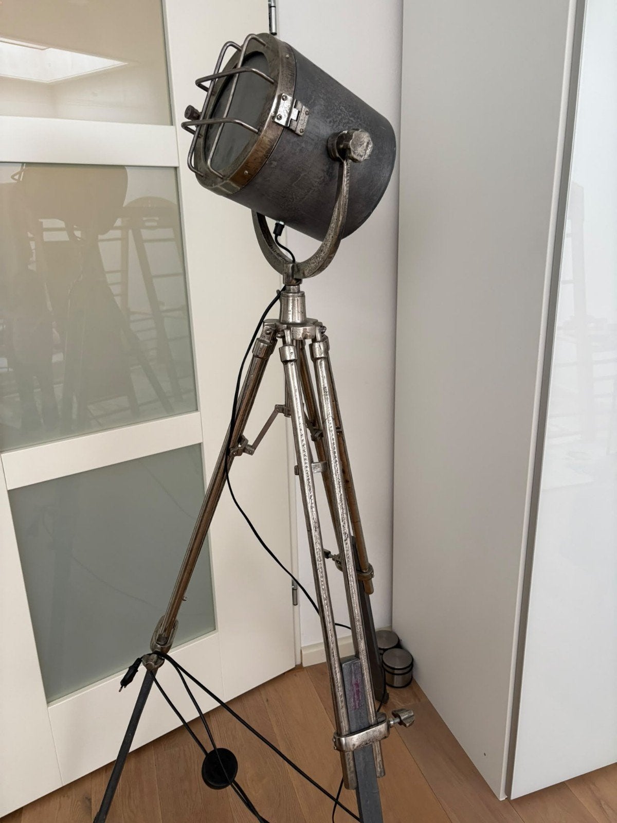 Industrial Vloerlamp, Gebruikt, Metaal, E27 (groot), Ophalen of Verzenden