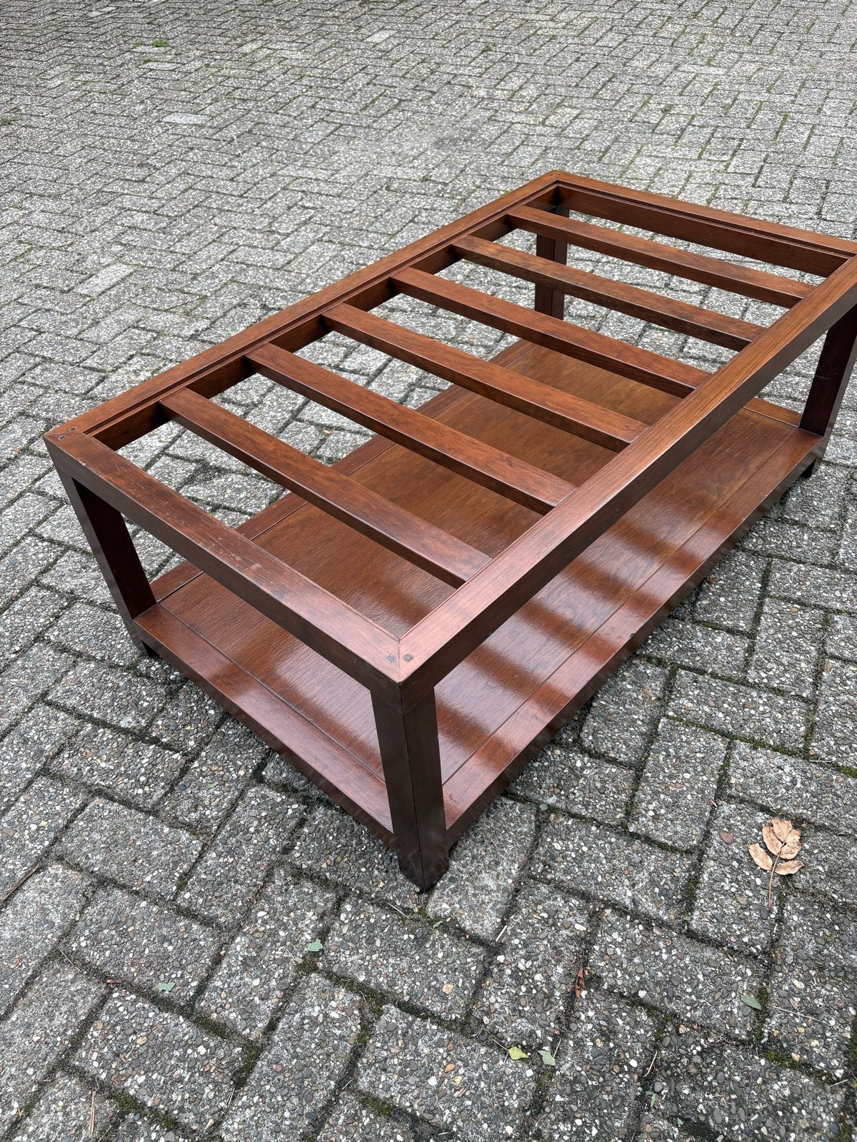 Salontafel met glasplaat, Ophalen, Gebruikt, 100 tot 150 cm, 50 tot 100 cm