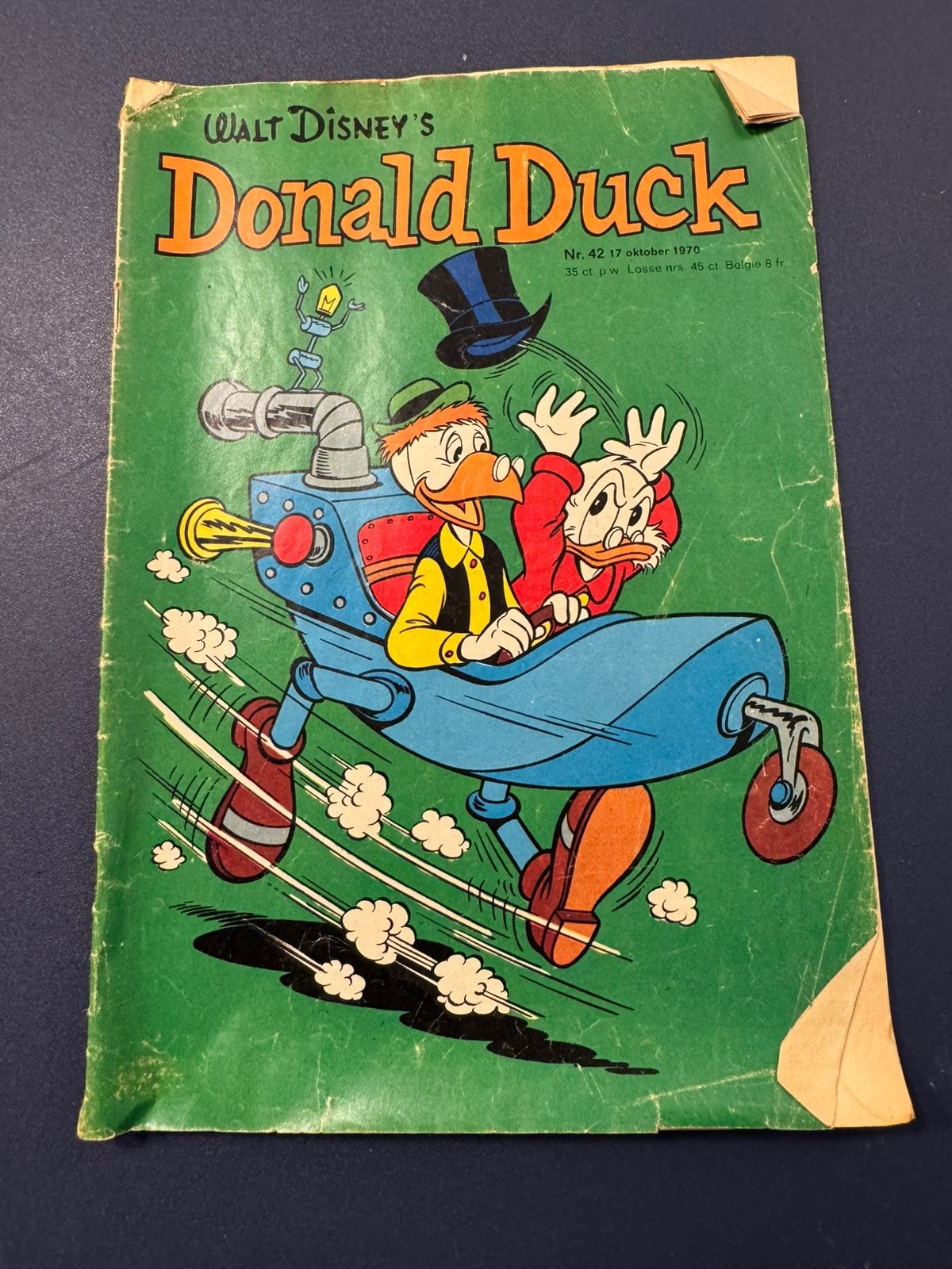 Walt Disney Donald Duck strip 42 1970 willy wortel, Eén stripboek, Ophalen of Verzenden, Gelezen