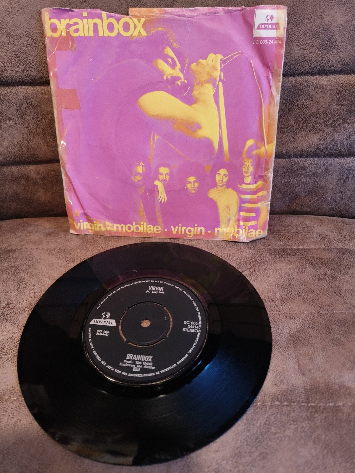Brainbox - Virgin / Mobilae 7 inch vinyl single (1969), Gebruikt, Originele persing, 7 inch, Ophalen of Verzenden