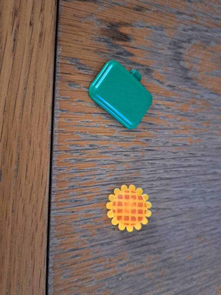 Bricks zonnebloem en deksel groen, Ophalen of Verzenden, Gebruikt