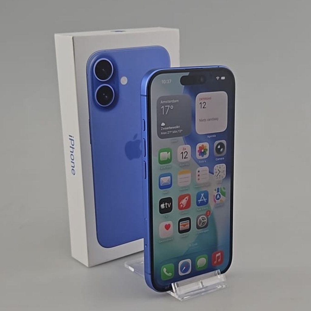 iPhone 16 256GB UltraMarine Bat:94% IOS 26.6.1, Apple, Gebruikt, Support@apple.com, One Apple Park Way
Cupertino, CA 95014
United States