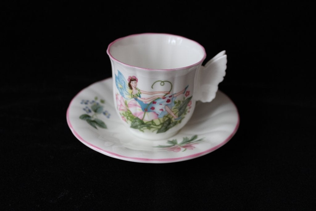 Vintage Royal Worcester Enchantment espresso koffie set 1982, Ophalen of Verzenden
