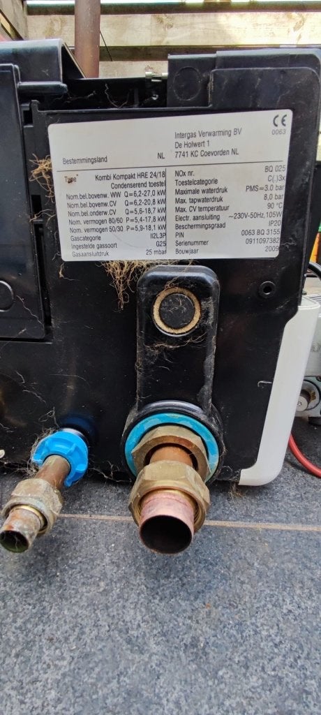 CV Ketel, BIJNA NIET GEBRUIKT, Ophalen, 30 tot 80 cm, Cv-ketel of Combi-ketel, Minder dan 60 cm
