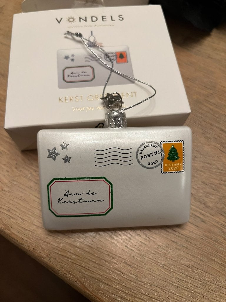 Vondels Kerst Ornament - Brief, Ophalen of Verzenden, Nieuw