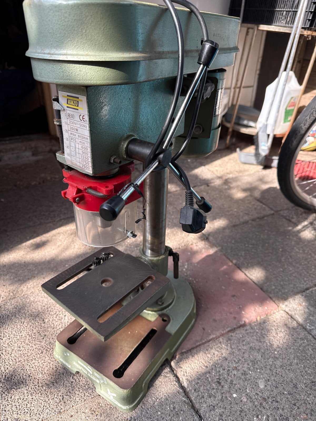 Kinzo Kolomboormachine 350W - Robuust en Betrouwbaar, Ophalen of Verzenden, Gebruikt, Minder dan 400 watt, Kolomboormachine