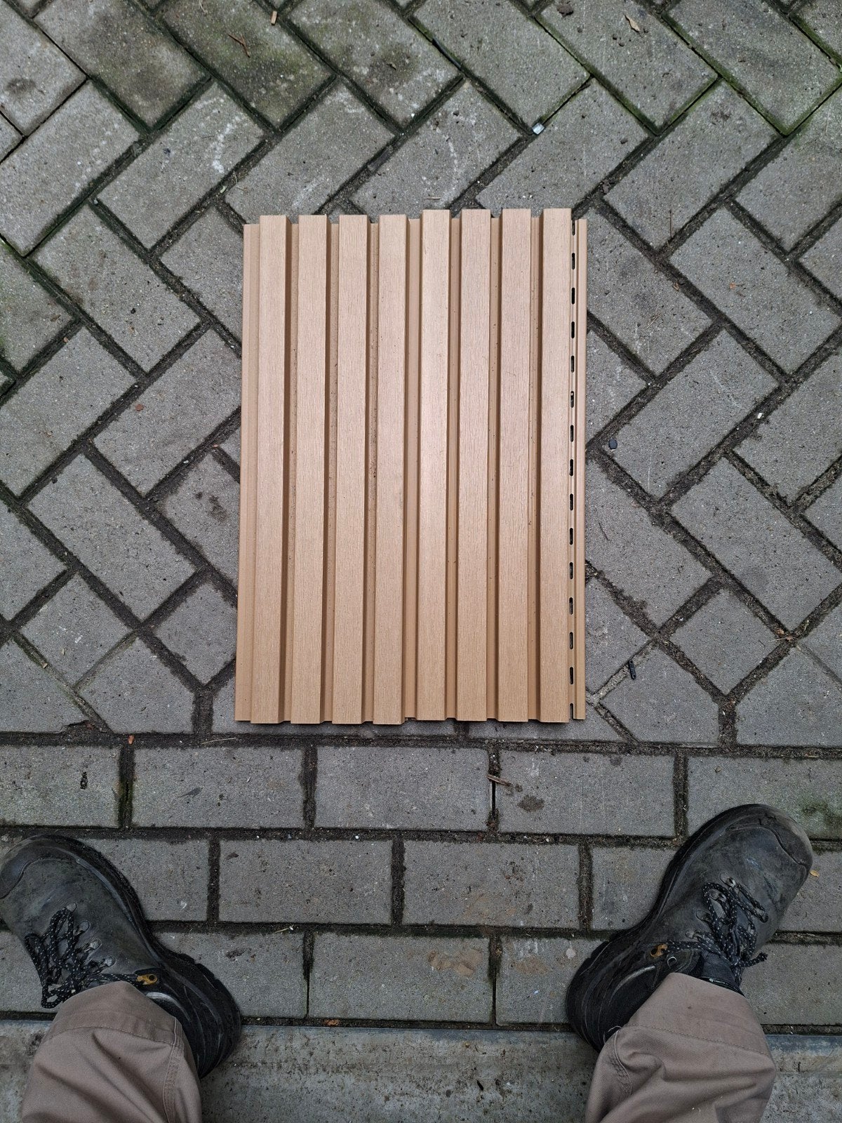 composiet vlonder gevel rhombus, Ophalen, Nieuw, Composiet