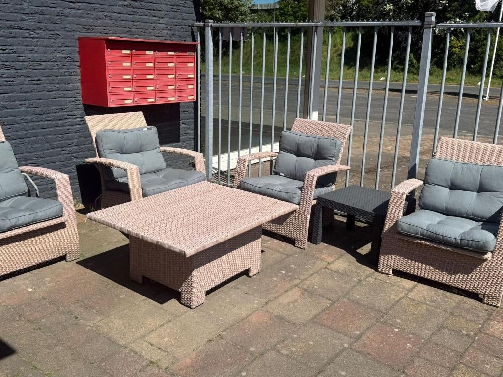 Te koop: Tuinset – gebruikt, Tuin en Terras, Tuinsets en Loungesets, Ophalen, 4 zitplaatsen, Kunststof, Gebruikt