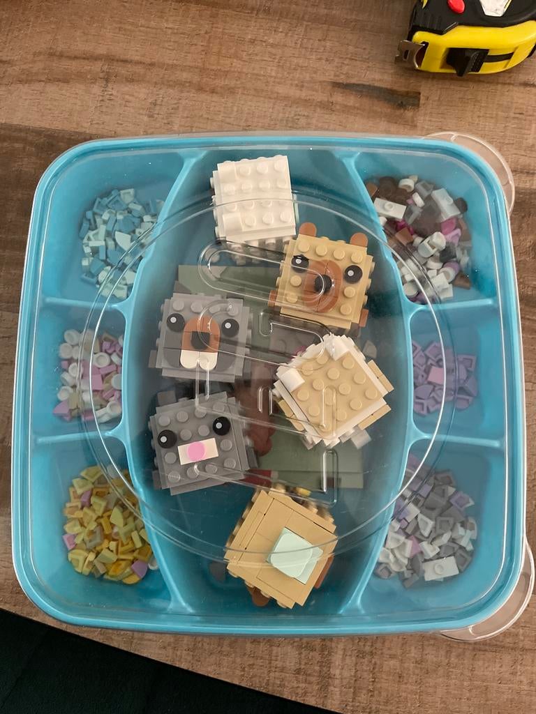 LEGO Minecraft Dierenfiguren en onderdelen in opbergdoos, Ophalen of Verzenden, Gebruikt, Overige merken