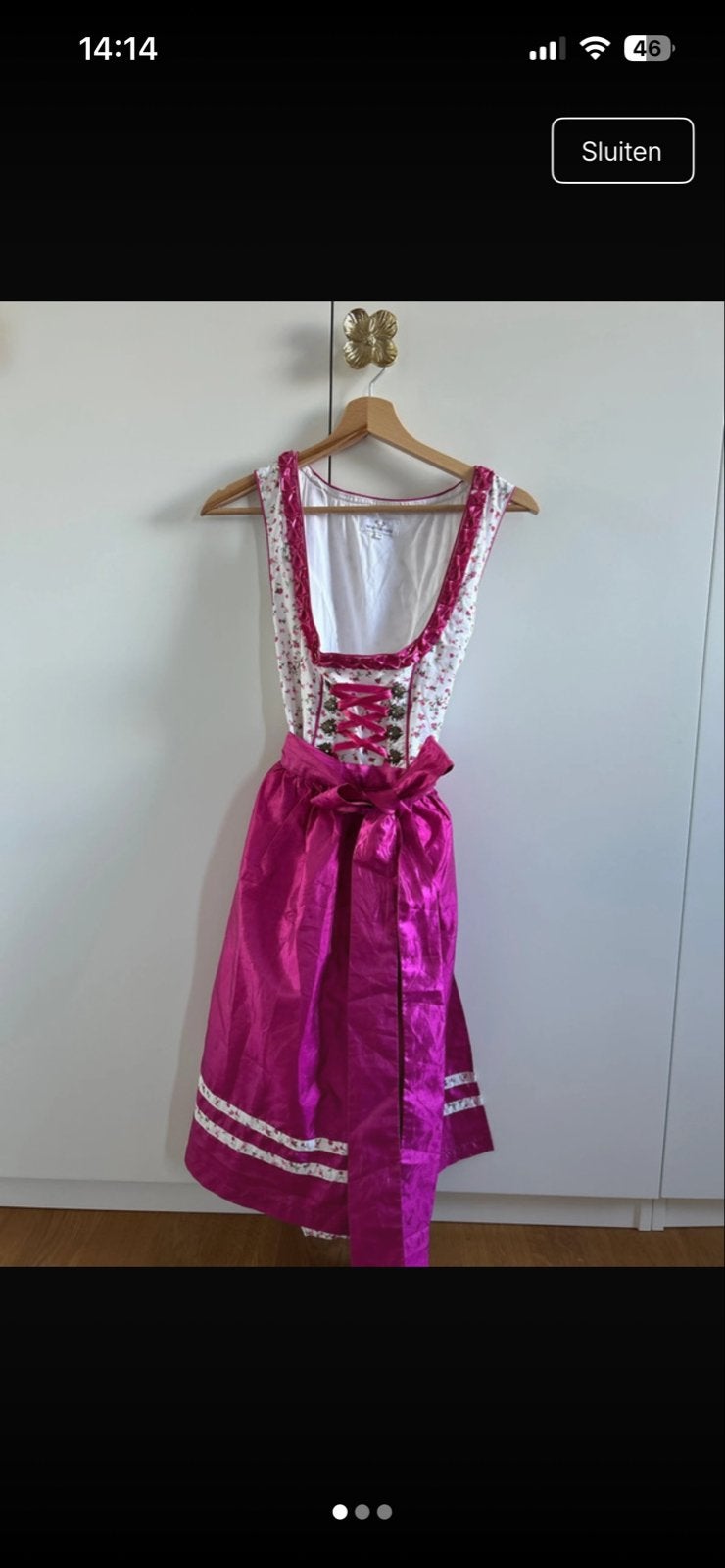 Dirndl Waldschütz maat 38, Kleding | Dames, Maat 38/40 (M), Ophalen of Verzenden, Zo goed als nieuw, Knielengte