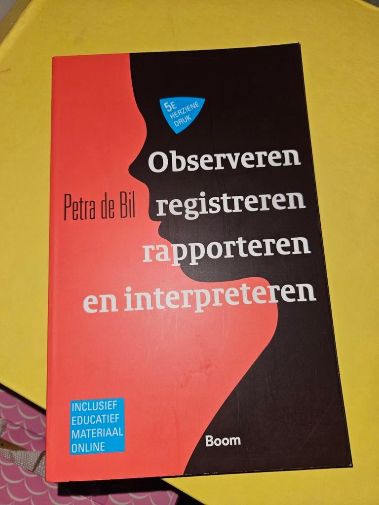 Observeren, registreren, rapporteren en interpreteren, Boeken, Studieboeken en Cursussen, Zo goed als nieuw, HBO, Gamma, Ophalen