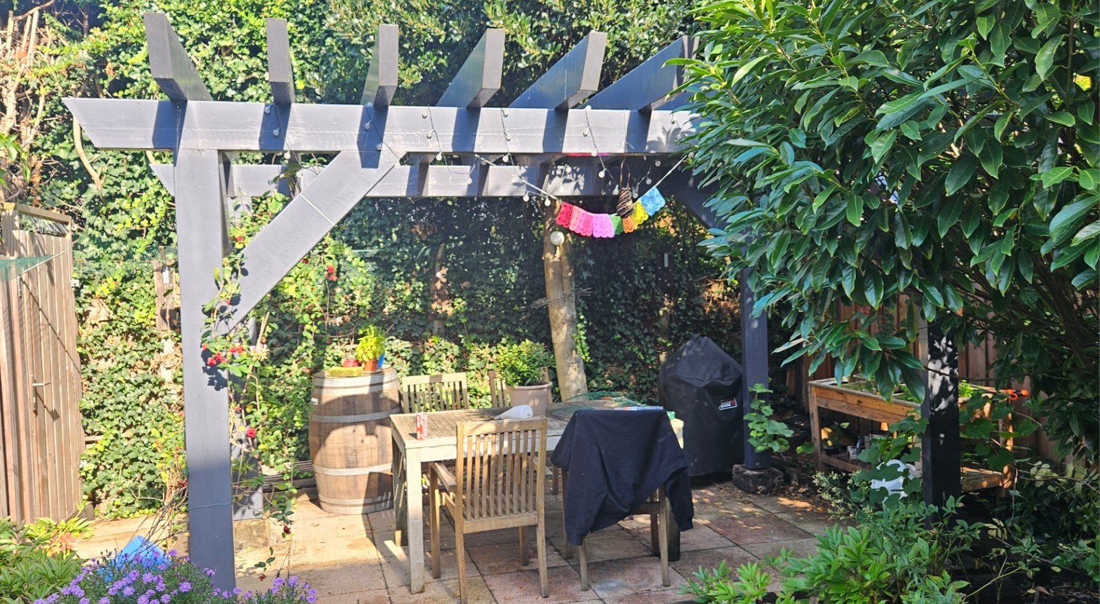 Houten pergola – zelf demonteren en meenemen, Tuin en Terras, Ophalen, Gebruikt