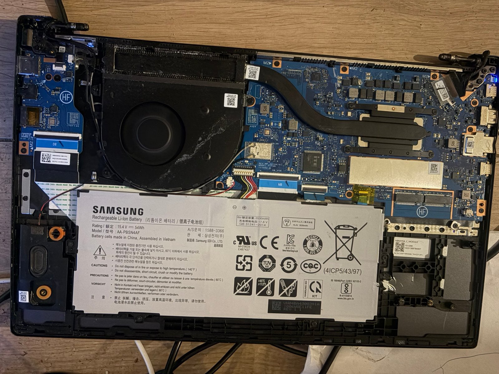 Moederbord samsung np750xed-kb2nl, Ophalen, Zo goed als nieuw