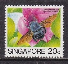 2704 – Singapore michel 466 I postfris , Xylocopa caerulea, Verzenden, Postfris, Oost-Azië