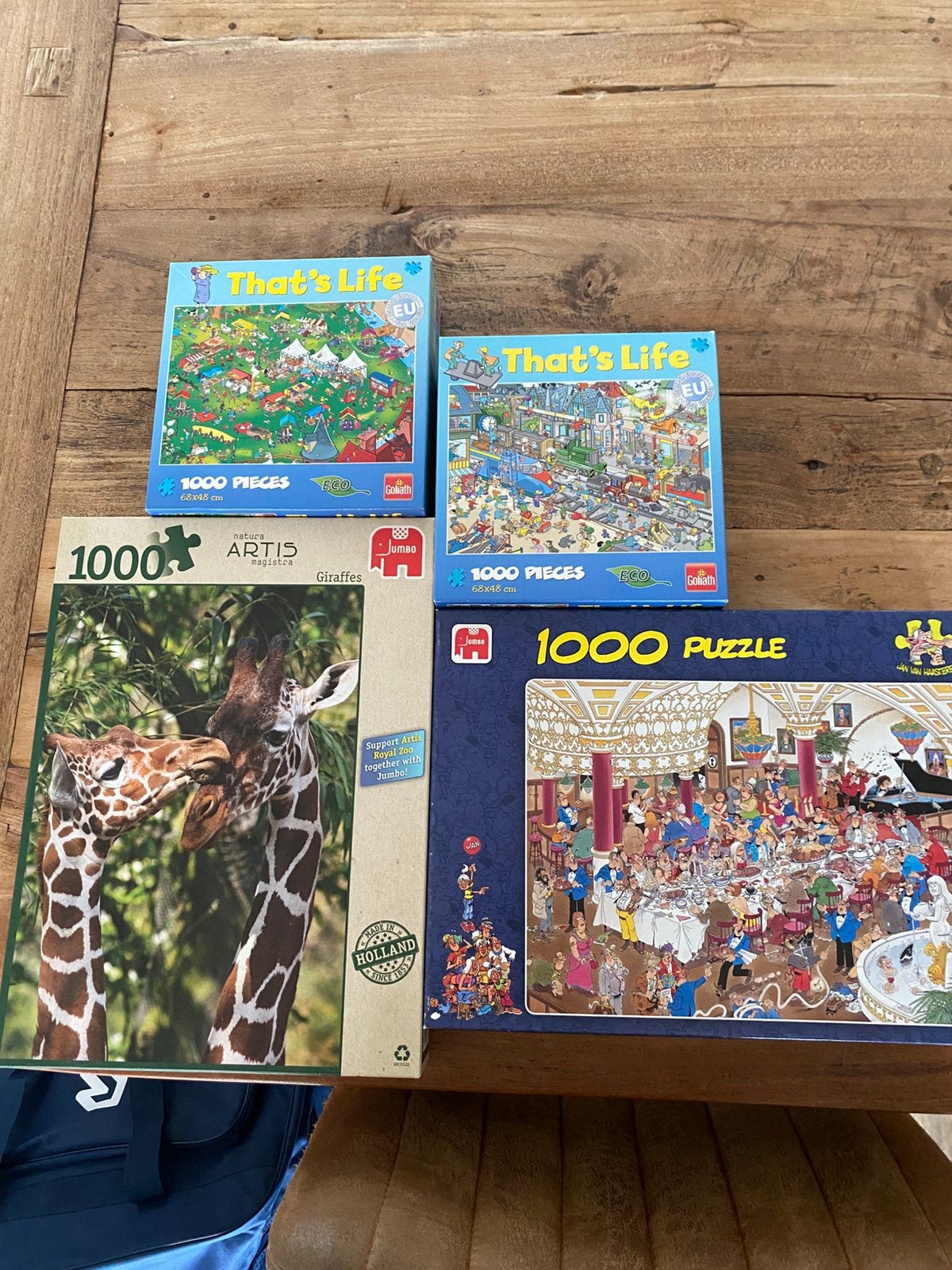 Diverse puzzels Jan van Haasteren en Goliath, Ophalen, 500 t/m 1500 stukjes, Zo goed als nieuw, Legpuzzel