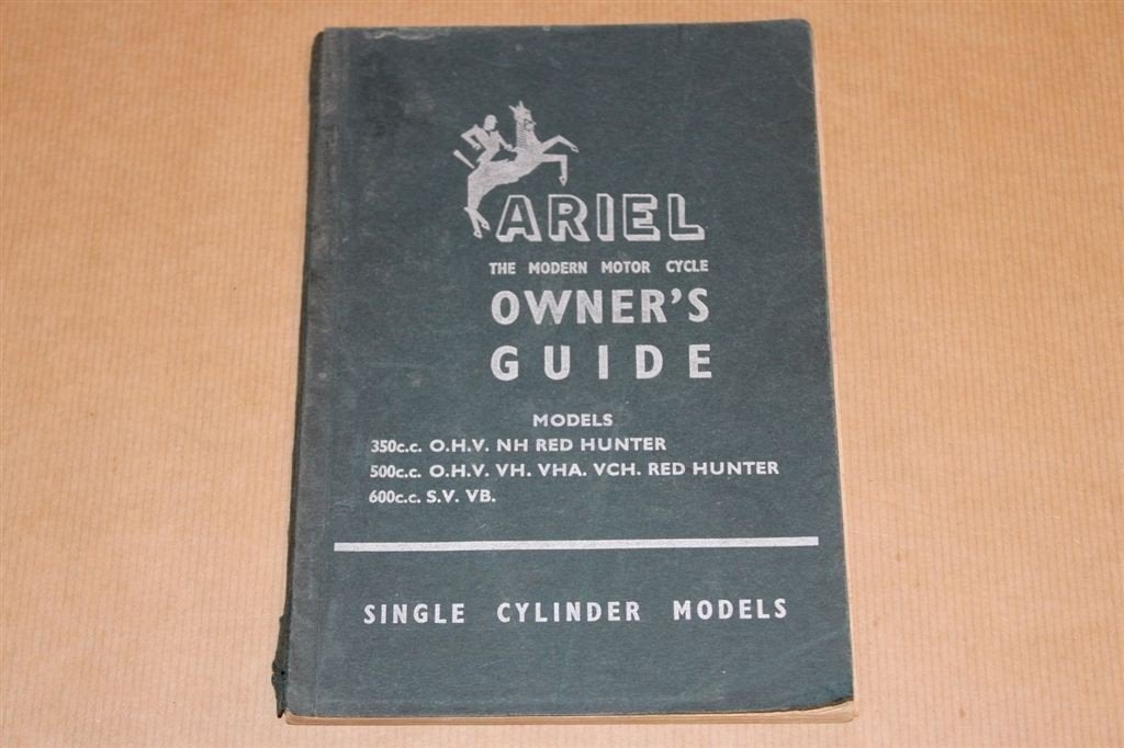 Ariel Motor Cycle Owner\'s Guide - 1954 !!, Motoren, Handleidingen en Instructieboekjes, Ophalen of Verzenden, Overige merken